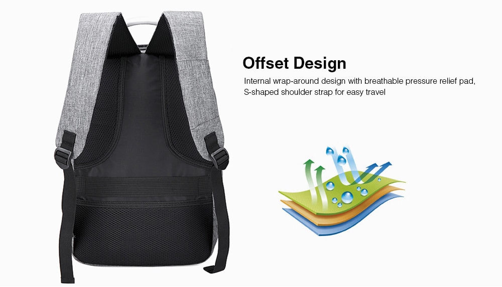 Creative Anti-theft Backpack- Gray Creative Anti-theft Backpack- Gray